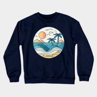 Beach and Surf Time Crewneck Sweatshirt